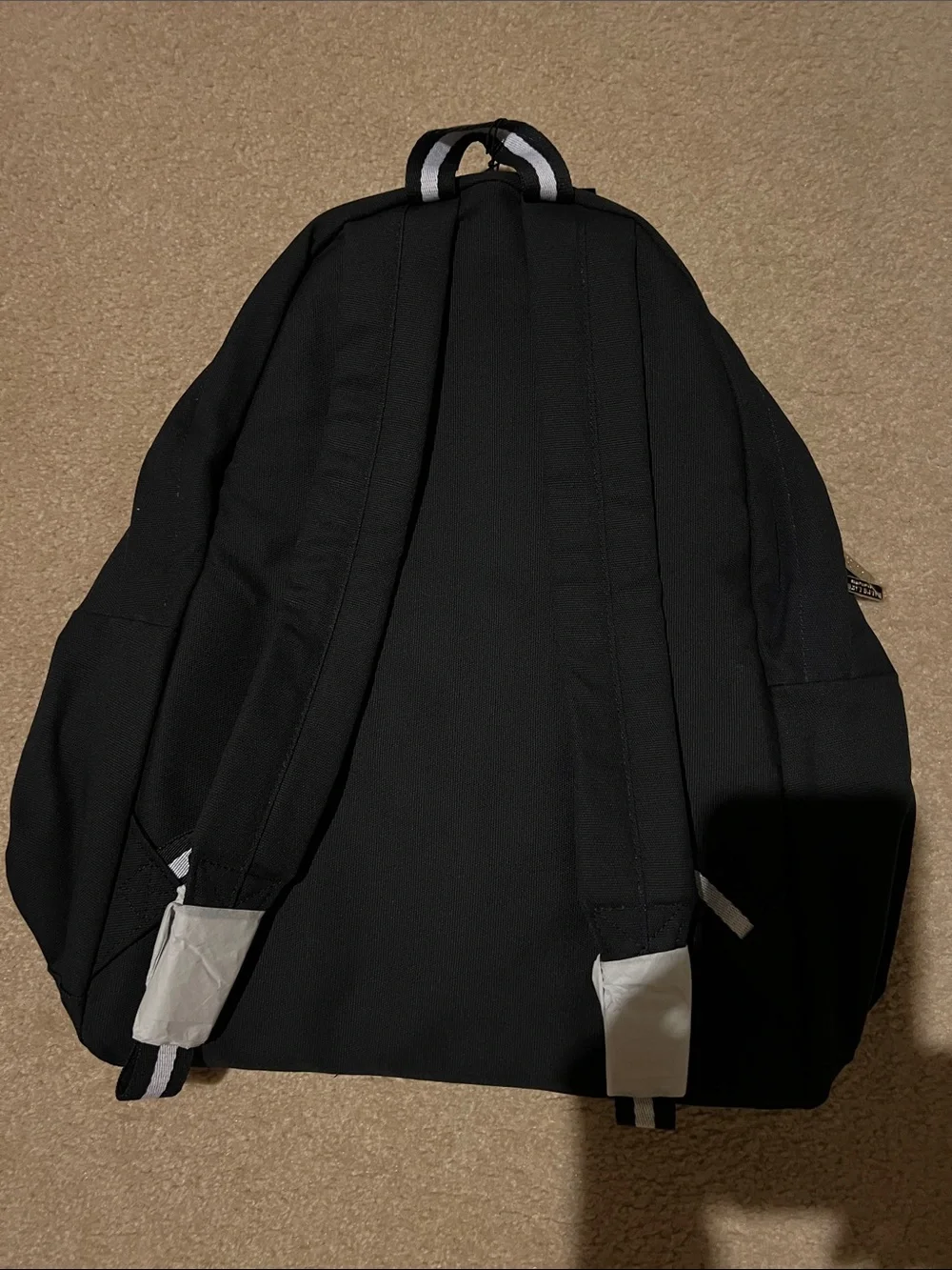 Ralph Lauren Black Backpack with White Polo Logo